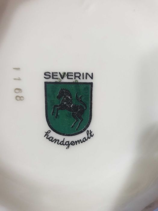 Порц. супник,плато и черпак , Захарница и латиера Severin Handgemalt