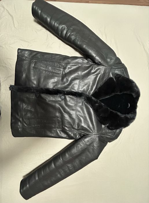 Дубленка Meyer  натуральная кожа, натуральный мех