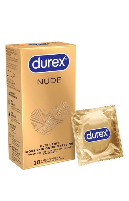 Prezervative Durex Nude regular, 10 buc