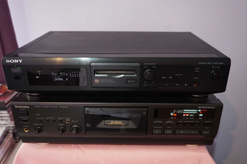 SONY MDS-JE320 minidisc cu telecomanda  , bonus , probleme pe rec