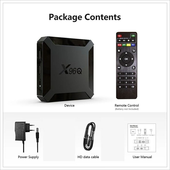 Новинка Tv box X96Q смарт приставка на 10 Андроиде для телевизора тв
