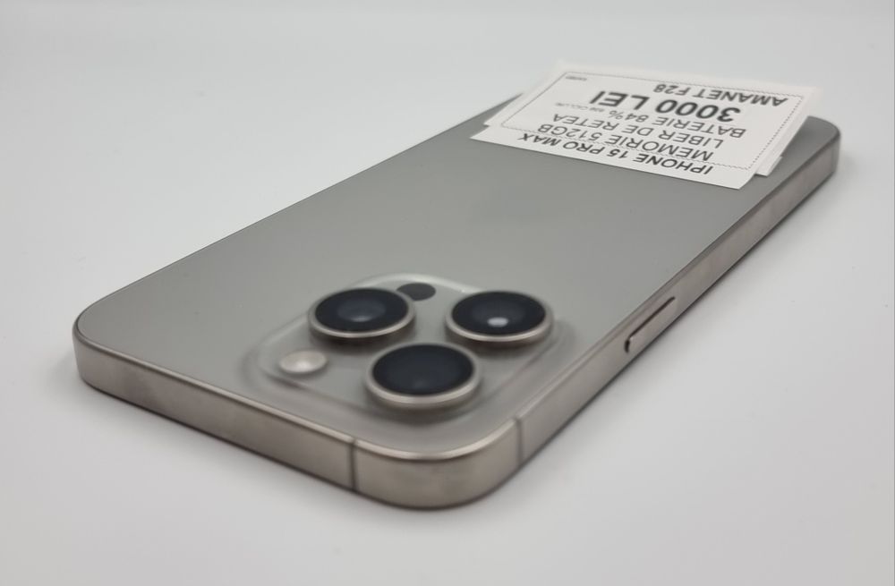Amanet F28: Telefon Iphone 15 Pro Max 512 GB