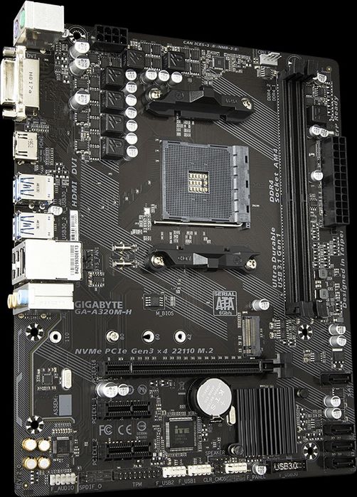 Gigabyte A320M-H (не известно состояние)