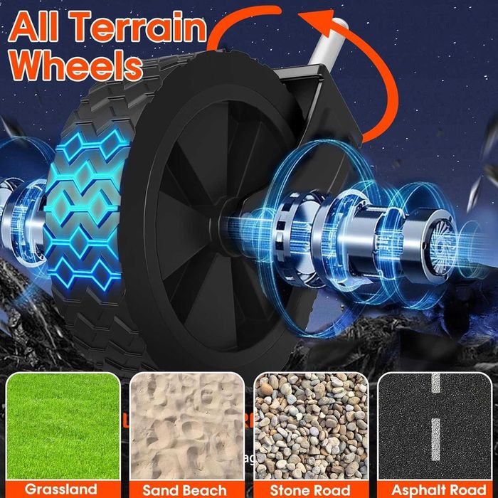 Carucior pliabil, rezistent, cu roti si hayon, capacitate 150 kg