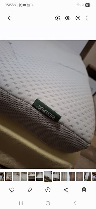 Легло-спалня 160/200 с матрак + топ матрак  WELLPUR