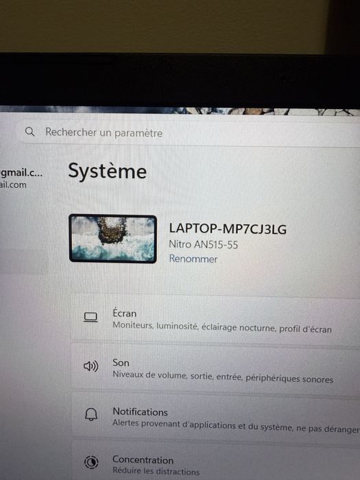 Vand laptop gaming acer nitro AN515-55