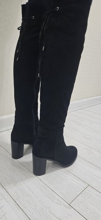 Ботфорты Сапоги женские зимние замш. Размер 39. В отличном состоянии