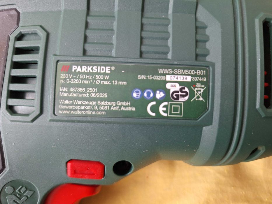 Masina performanta de gaurit cu percutie Parkside PSBM D5 3200, max 49000 percutii