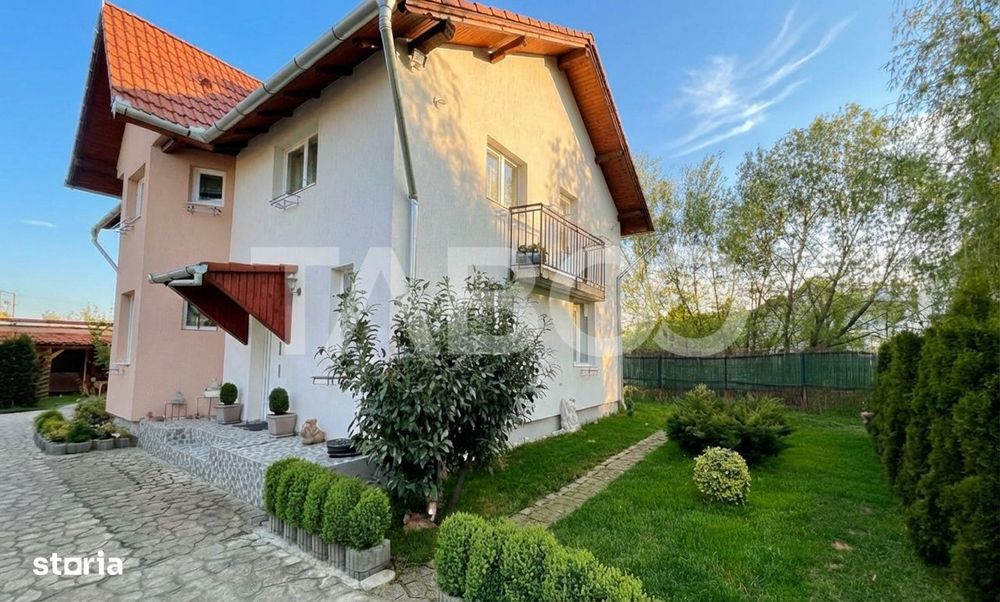 Casa 5 camere 3 bai individuala acces auto 132mpu zona Veterani Sibiu