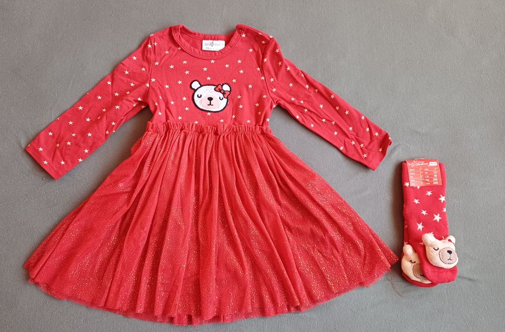 Коледна рокличка  за бебе