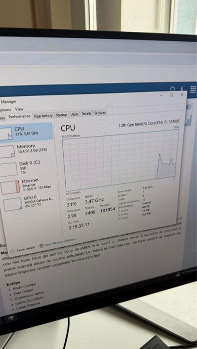 Unitate desktop PC i5 cu carcasa Spacer si monitor LG