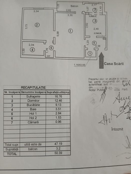 Ap cu două cam semidec langa complex Siretul etaj1.
