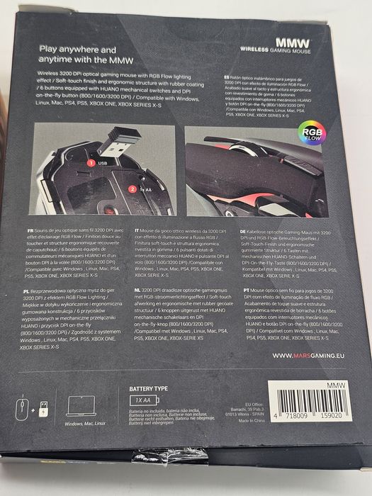 Mouse gaming Mars Gaming MM55 , The G-Lab Kult Helium , Mars Gaming MMW RGB Flow