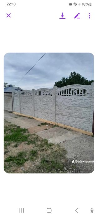 Montez și vând gard din beton