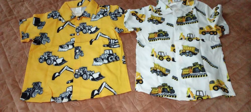 Рубашки на мальчика с интересным принтом