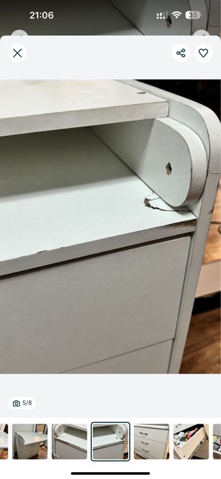 Комод белый 5тыс