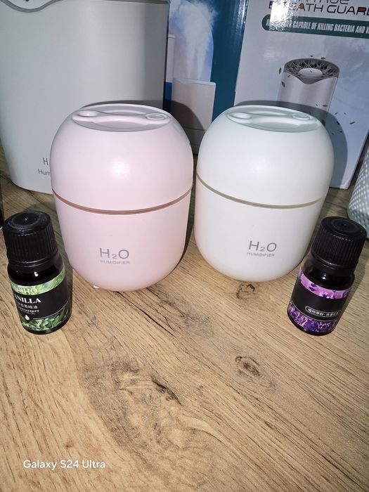 Овлажнители + подарък етерично масло и пречиствател за въздух с LED св