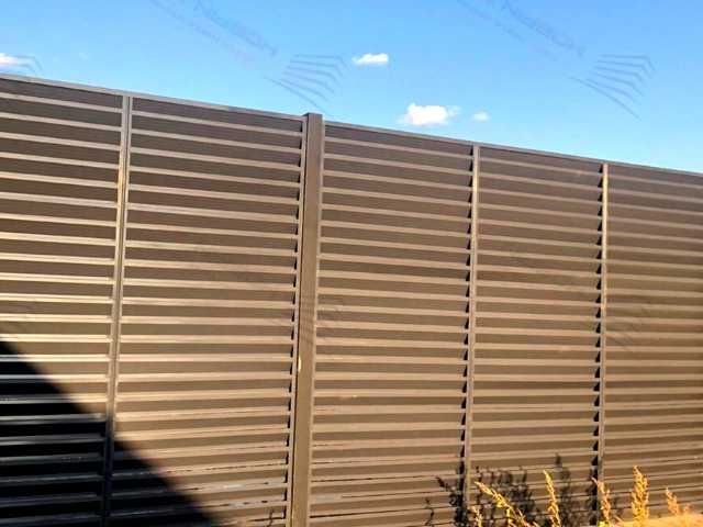 Забор жалюзи горизонтальный