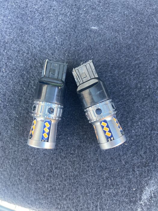 7443/Т20/ 1156 мигач стоп led крушки за автомобил без грешки бял цвят