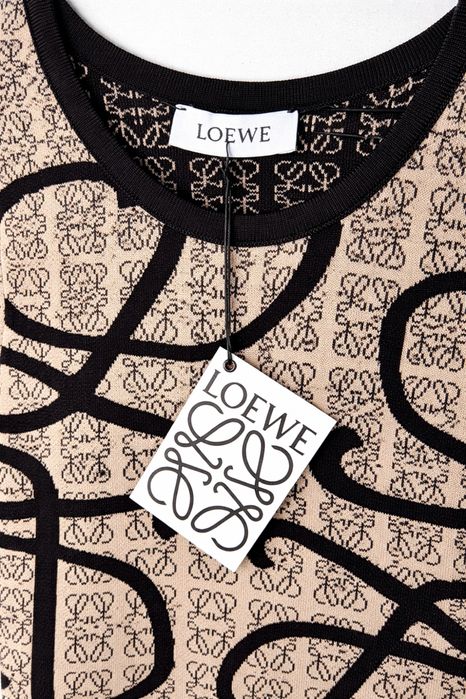 Loewe дамска плетена блуза | Монограм десен | Луксозен модел