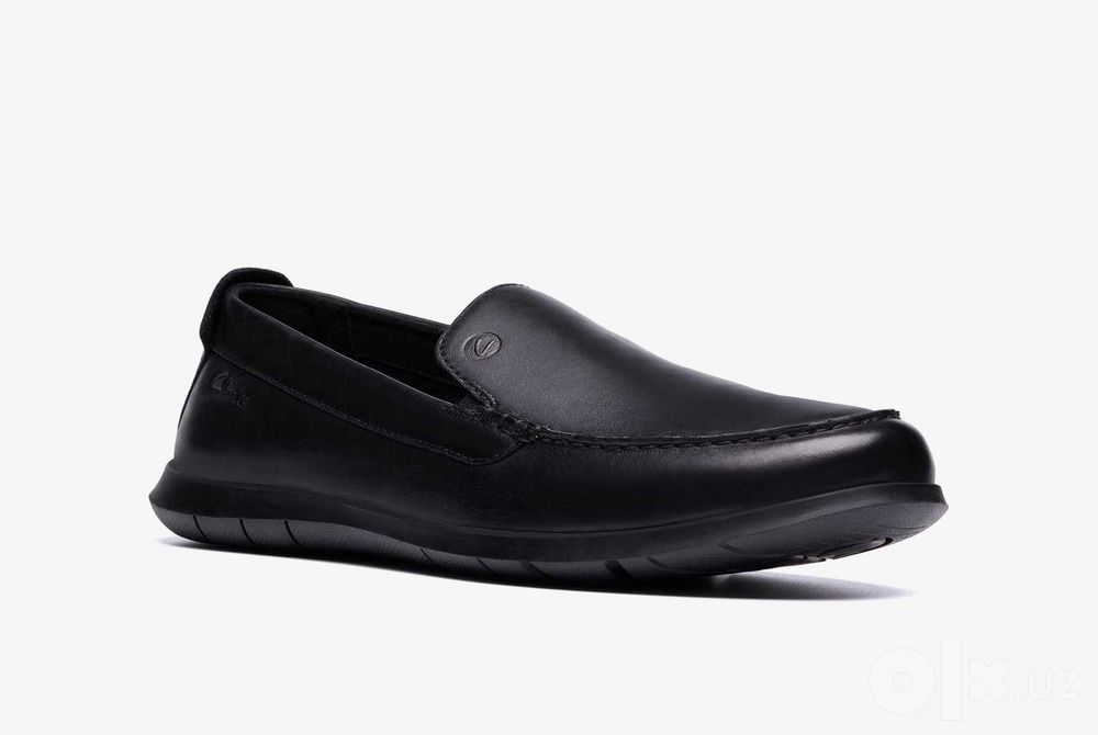 Мужские кожаные мокасины Clarks Flexway Step EU 41.5