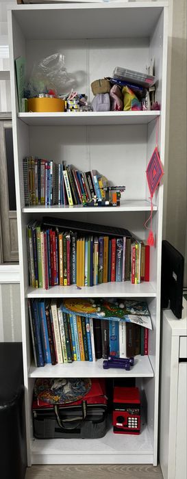 Стеллаж книжный шкаф белый