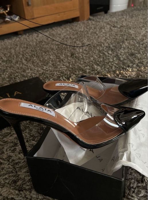 Pantofi Alaia Coeur piele pe comanda