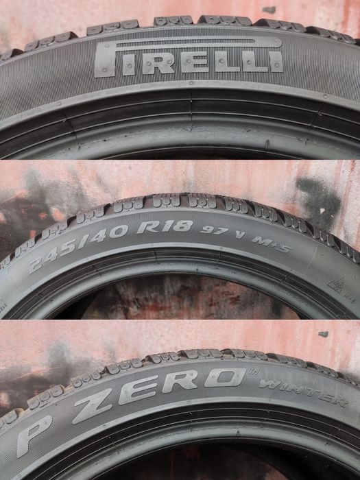 2бр. зимни гуми 245/40/18 Pirelli P Zero Winter 
dot23