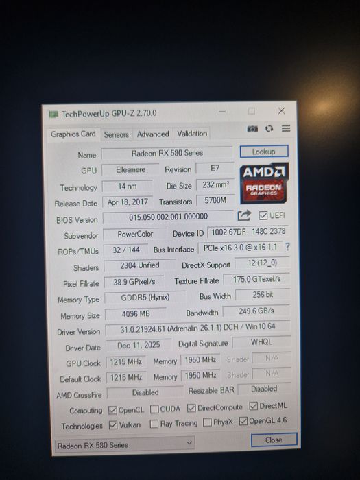 Продам Rx 580 8gb