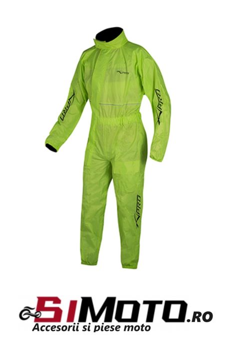 Costum ploaie A-pro Verde fosforescent combinezon moto atv