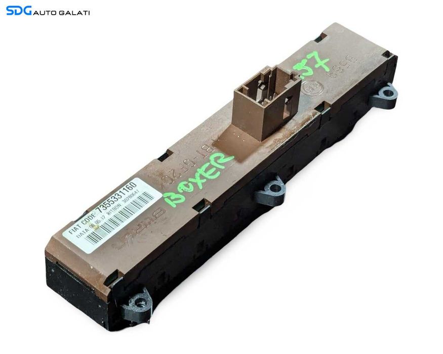 Panou Buton Butoane Avarii Lumini de Ceata Inchidere Deschidere Centralizata Citroen Jumper 2006 - 2014 Cod 7355331160 [LR3630]