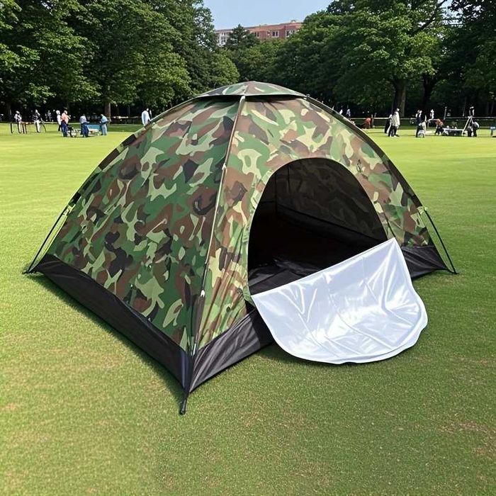 Нова 4 местна палатка камуфлажна палатка за къмпинг за 4 човека