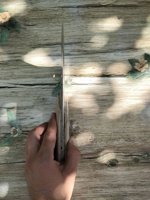 Стар ръчно кован сатър