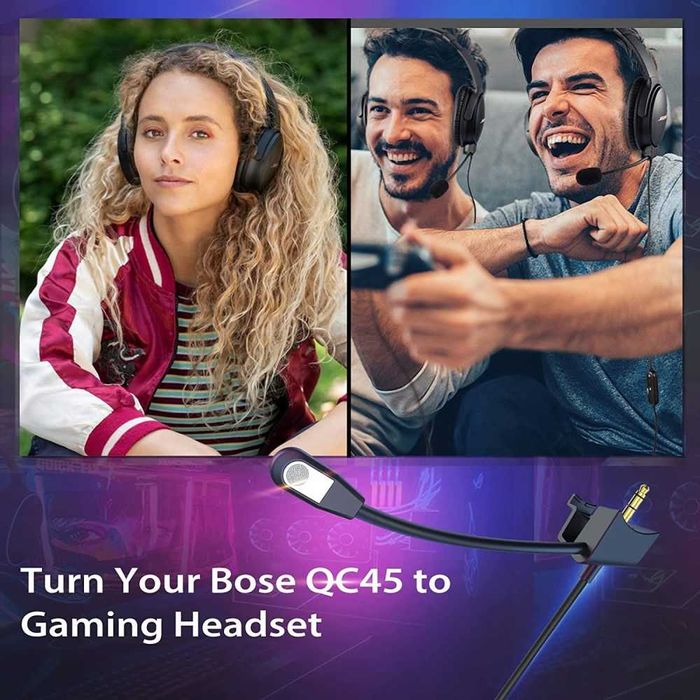 Microfon pentru casti Bose QuietComfort 45 QC45 - PS5 PS4 Xbox One PC