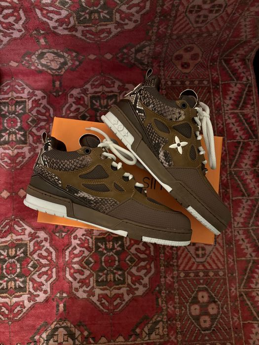 Louis Vuitton Skate Snake Sking Mocha Adidasi