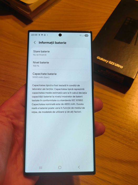 Telefon mobil Samsung Galaxy S23 Ultra, Dual SIM, 8GB RAM, 256GB, 5G