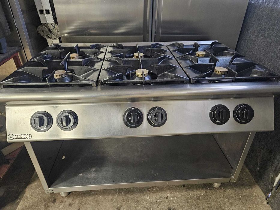Aragaz profesional SH cu 6 ochiuri marca MARENO linia 700