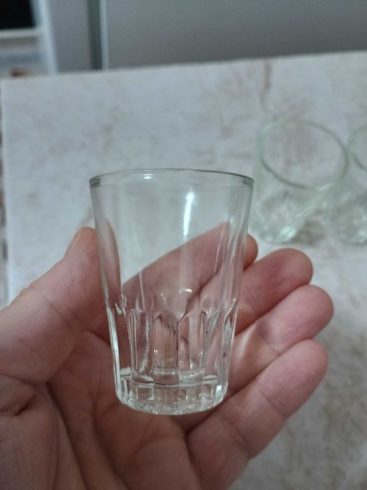Set 5 pahare cristal shot bauturi alcoolice whisky coniac palinca