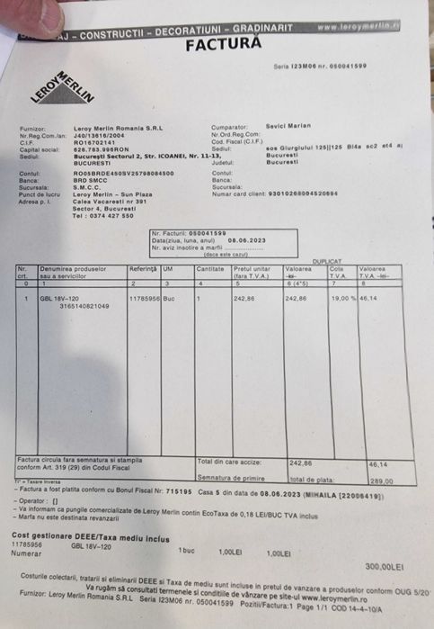 Suflanta Bosch GBL18v 120