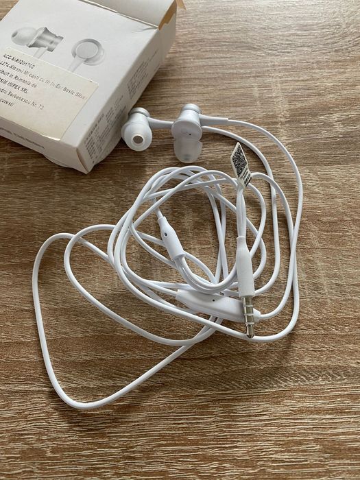 Casti Xiaomi originale 3.5mm cu microfon – noi, desigilate, Handsfree