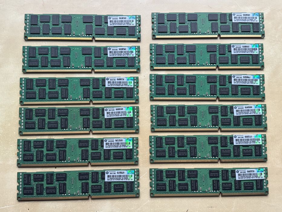 Kit memorie Samsung 96GB (12x8GB) DDR3 ECC PC3-10600R 1333Mhz