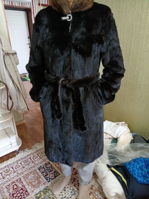 Норковая шуба до колен