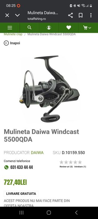 Set 2 mulinete daiwa windcast 5500qda