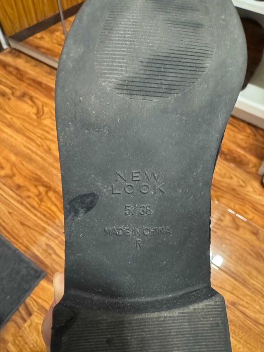 Велурени дамски чизми над коляното с равна подметка, 38 номер