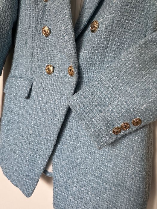 Zara сако светло/ бебешко синьо