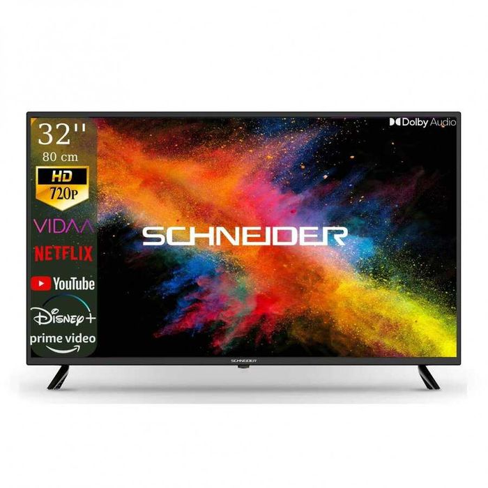 Televizor LED Smart Schneider HD Ready 80cm 32inch Wi-Fi Audio Dolby