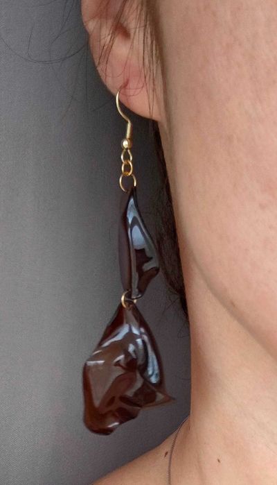 Ръчно изработени еко обеци от рециклирана пластмаса – Уникален дизайн