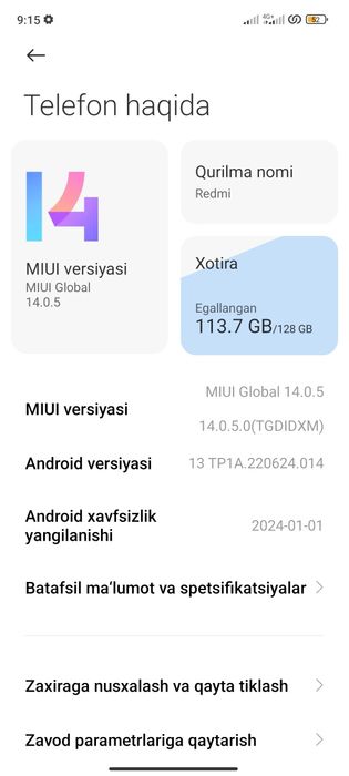 Redmi not 11 pro