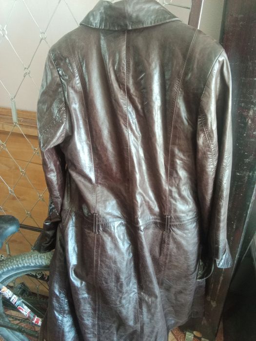 Кожаный плащ, 5000, размер 42-44,