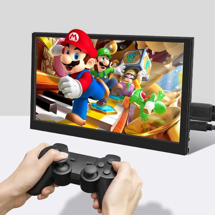 7" IPS HDMI Тъчскрийн Дисплей / Сензорен Монитор с Кутия за Raspberry Pi 4 / Pi 5 и PC Компютър
